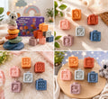 Soft Stacking Blocks & Rings Set — Montessori Sensory Building Toys 6-18 Months