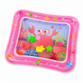 Baby water play mat with ocean friends design — inflatable tummy time mat